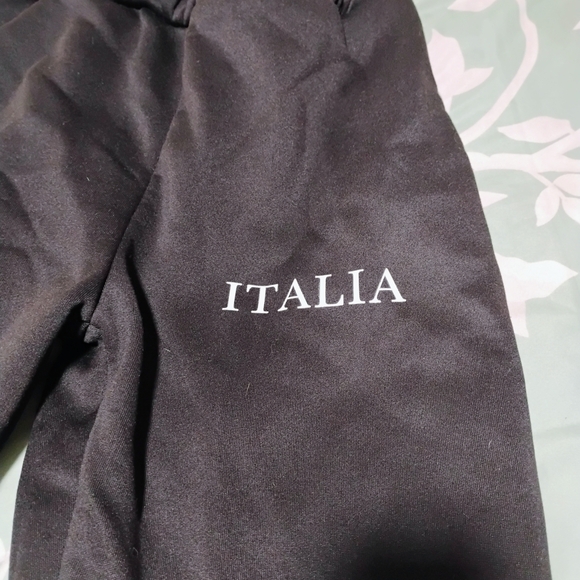Italia Black Sweat Pants - Picture 2 of 12